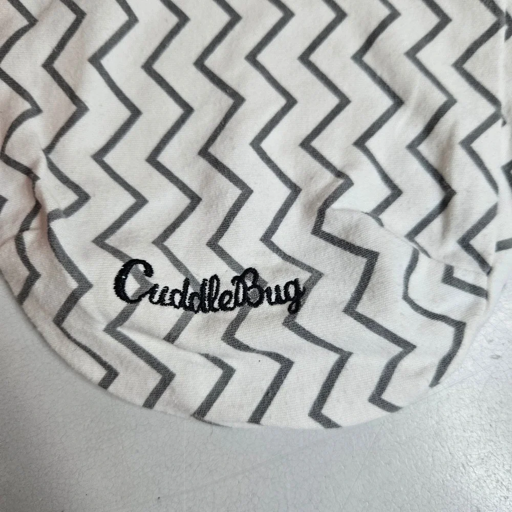 CuddleBug Gllquen Baby Swaddle Wrap Set 2PK Chevron Pink Stripe 0-3M 7-14lbs
